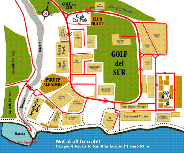 Golf del Sur map